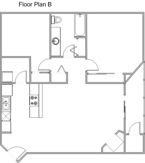 Central Park Apartments - Floorplan B